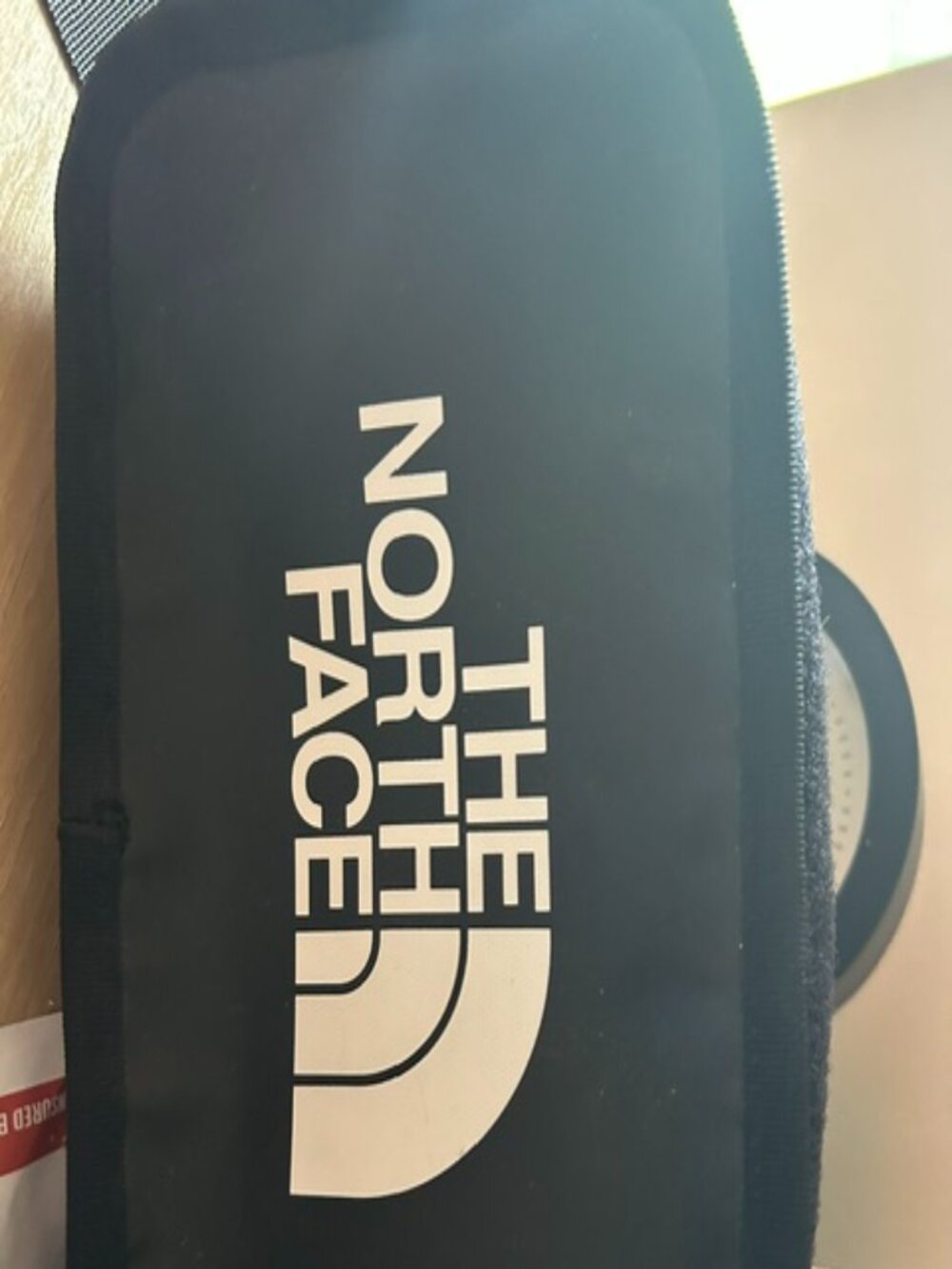 NEW---The North Face Black Cosmetic Pouch with White Logo